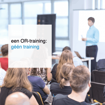 OR-training is geen training - CT2.nl
